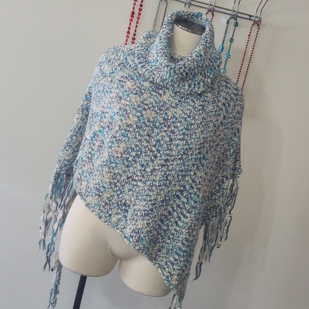 Andrade Knit Turtle Neck Poncho
